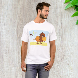 Funny Cartoon Lion in the Sun Safari Animal T-Shirt