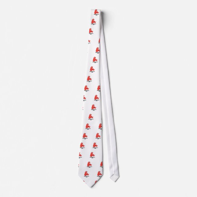 Funny Cartoon Mongolian Death Wprm Tie (Front)