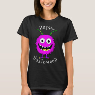 Funny, Cartoon, Monster, Happy Halloween T-Shirt