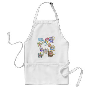 Funny Cartoon Pig Apron