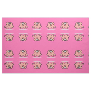 Funny Cartoon Pig Year 2019  choose colour 2 Fabri Fabric