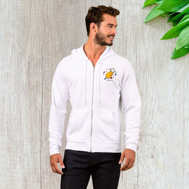 Funny Cartoon Roast Chicken Falling Hoodie (Creator Uploaded)