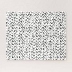 Funny Cartoon Sitting Dogs Jigsaw Puzzle