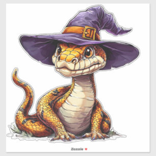 Funny Cartoon Snake Cute Reptile Happy Design