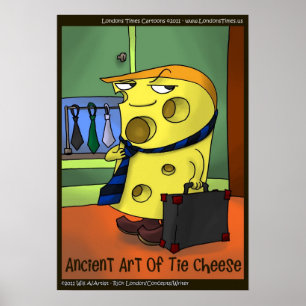 Funny Cartoon Tai Chi Poster by Rick London