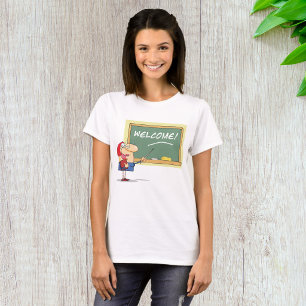 Funny Cartoon Teacher Welcome Back to School T-Shirt
