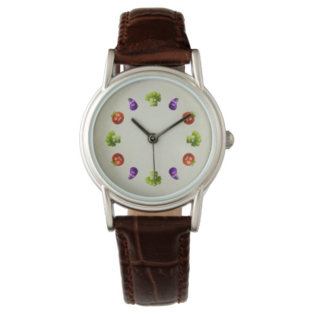 Funny Cartoon Vegetables Watch (Front)