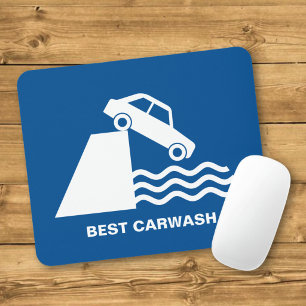 Funny Carwash Sign Mouse Pad