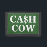 Funny cash cow money wallets and coin purses<br><div class="desc">Funny cash cow money wallets and coin purses. Humourous gift for men and women. Personalizable design.</div>