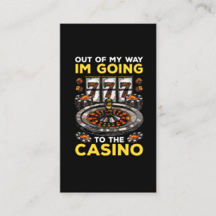 Funny Casino Gambling Humour Slot Machine Poker Fa Business Card