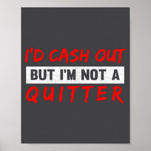 Funny Casino Gambling Lover Gambler Poster