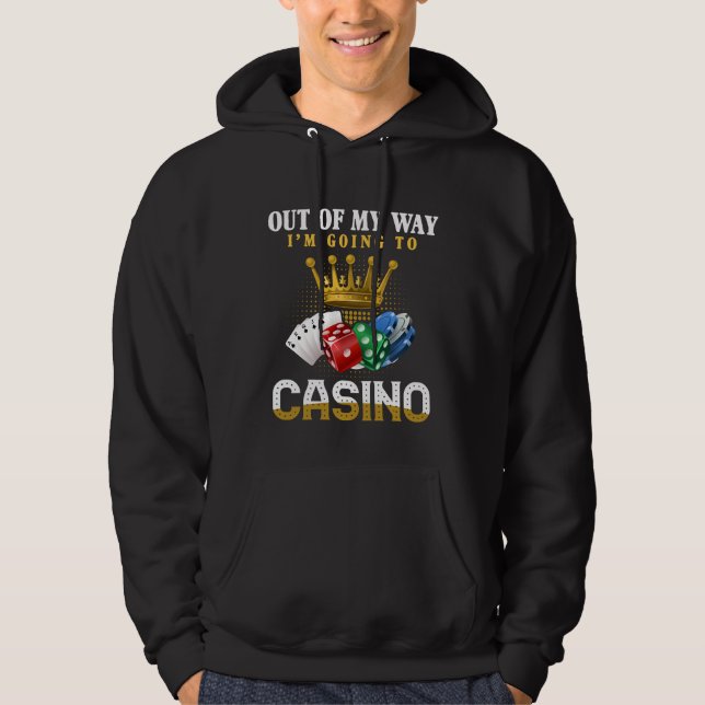 Funny Casino Gambling Poker Jackpot Lover Hoodie (Front)