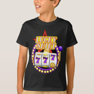 Funny Casino Slot Machine Jackt Lucky  T-Shirt