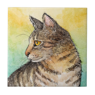 Funny Cat 645 Tile
