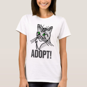 Funny Cat Adopt T-Shirt