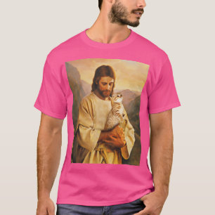 Funny Cat And Jesus Lover T-Shirt