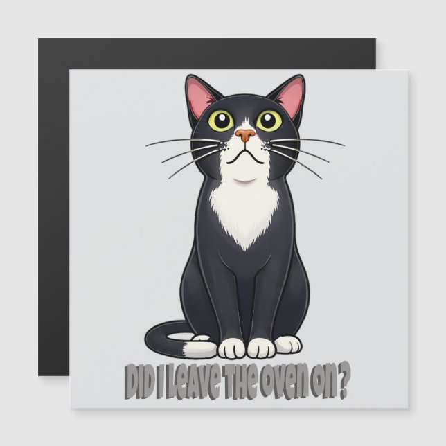 Funny Cat Anxiety – Did I Leave the Oven On (Front/Back)