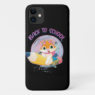 Funny Cat Back To School Case-Mate iPhone Case