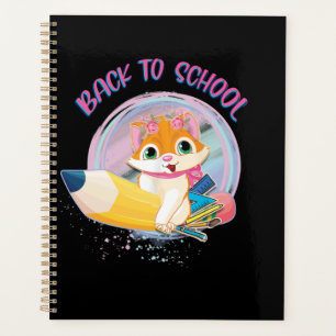 Funny Cat Back To School Planner