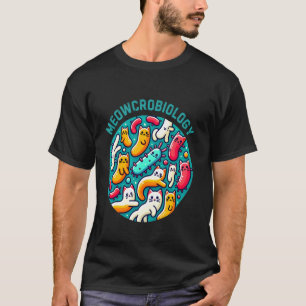 Funny Cat Bacteria Meowcrobiology Microbiology Sci T-Shirt