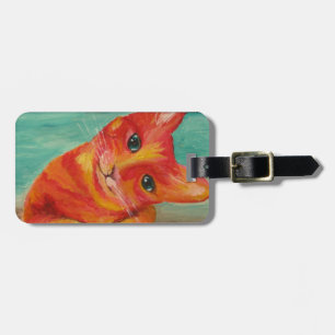 Funny Cat - baggage tag