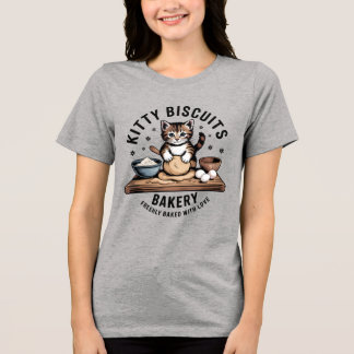 Funny Cat Baking Shirt, I Knead This T-Shirt, Cat Tri-Blend Shirt