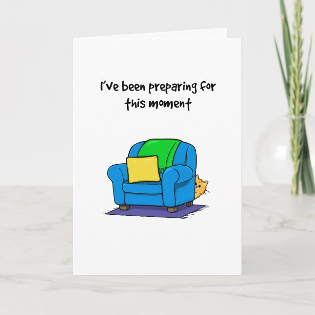 Funny Cat Birthday Card (Front)