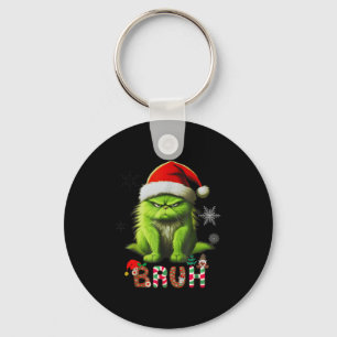 Funny Cat Bruh Saying Bro Key Ring