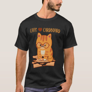 Funny Cat Cardboard Kitty Pet Cat Lover Owner Cat T-Shirt