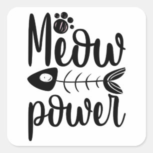 Funny Cat - Cat Nap Kitten Black Cat Kittens Kitty Square Sticker