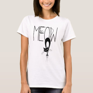 Funny Cat - Cat's Meow Stylised Cat T-Shirt