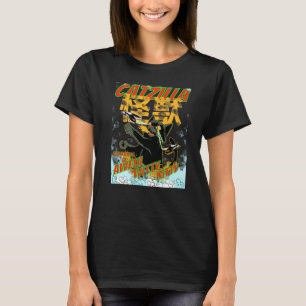 Funny Cat Catzilla Awful Witty Kitty Lover Kitten T-Shirt