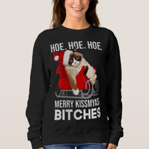 Funny Cat Christmas Adult Humour Xmas Sweatshirt