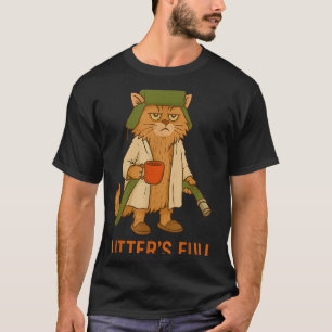Funny Cat Christmas, Litter’s Full Cat  T-Shirt