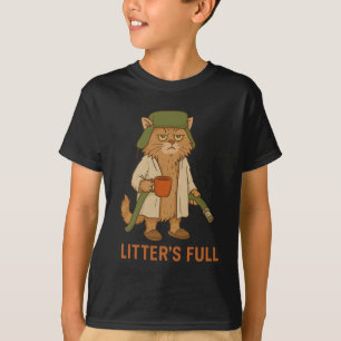 Funny Cat Christmas, Litter’s Full Cat  T-Shirt