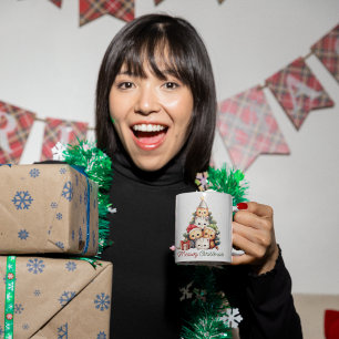 Funny Cat Christmas Tree  Coffee Mug