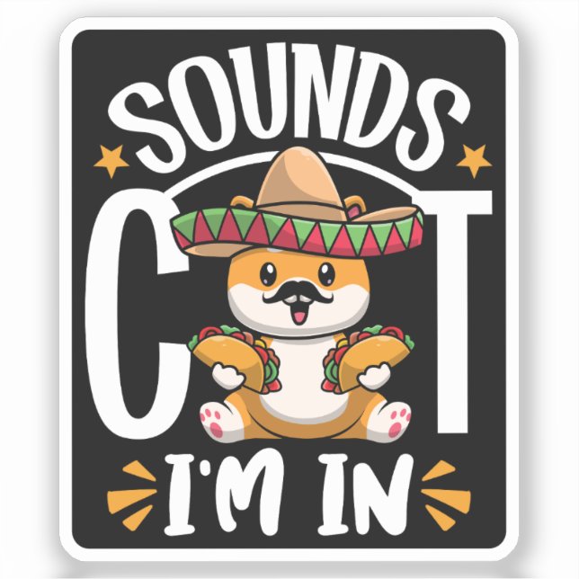 Funny Cat Cinco De Mayo Gift Sombrero Tacos Lover (Front)