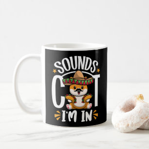 Funny Cat Cinco De Mayo Gift Sombrero Tacos Lover Coffee Mug