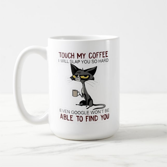 Funny Cat Coffee Mug (Left)