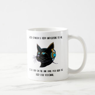 Funny Cat Coffee Mug Sarcastic Office Gift Idea
