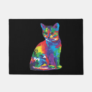 Funny Cat colours Doormat