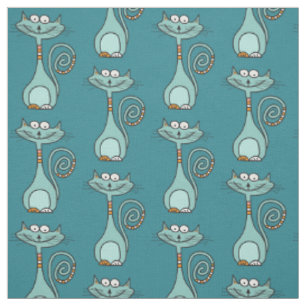 Funny Cat custom colour fabric