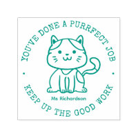 Funny Cat Cute Kitty Perfect Job Teacher Reward