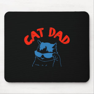 Funny Cat Dad Club 2 Sided Life Is Better With Cat Mouse Pad