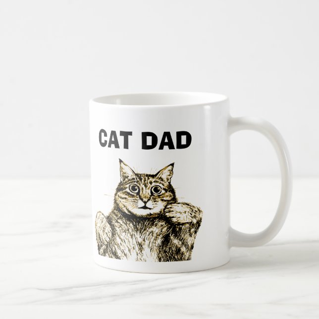 Funny Cat Dad Coffee Mug  (Right)