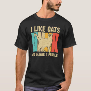 Funny Cat Design Cat Lover For Men Women Animal In T-Shirt