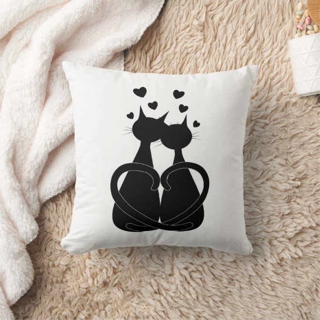 “Funny Cat Design”  Throw Pillow (Blanket)
