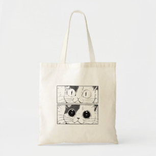 Funny Cat Design Tote Bag