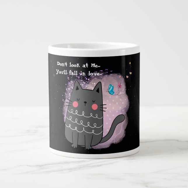 Funny Cat, Dont look at me, Speciality Mug (Front)