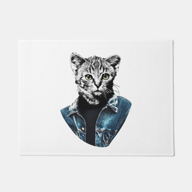 Funny Cat      Doormat (Front)